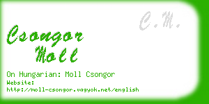 csongor moll business card